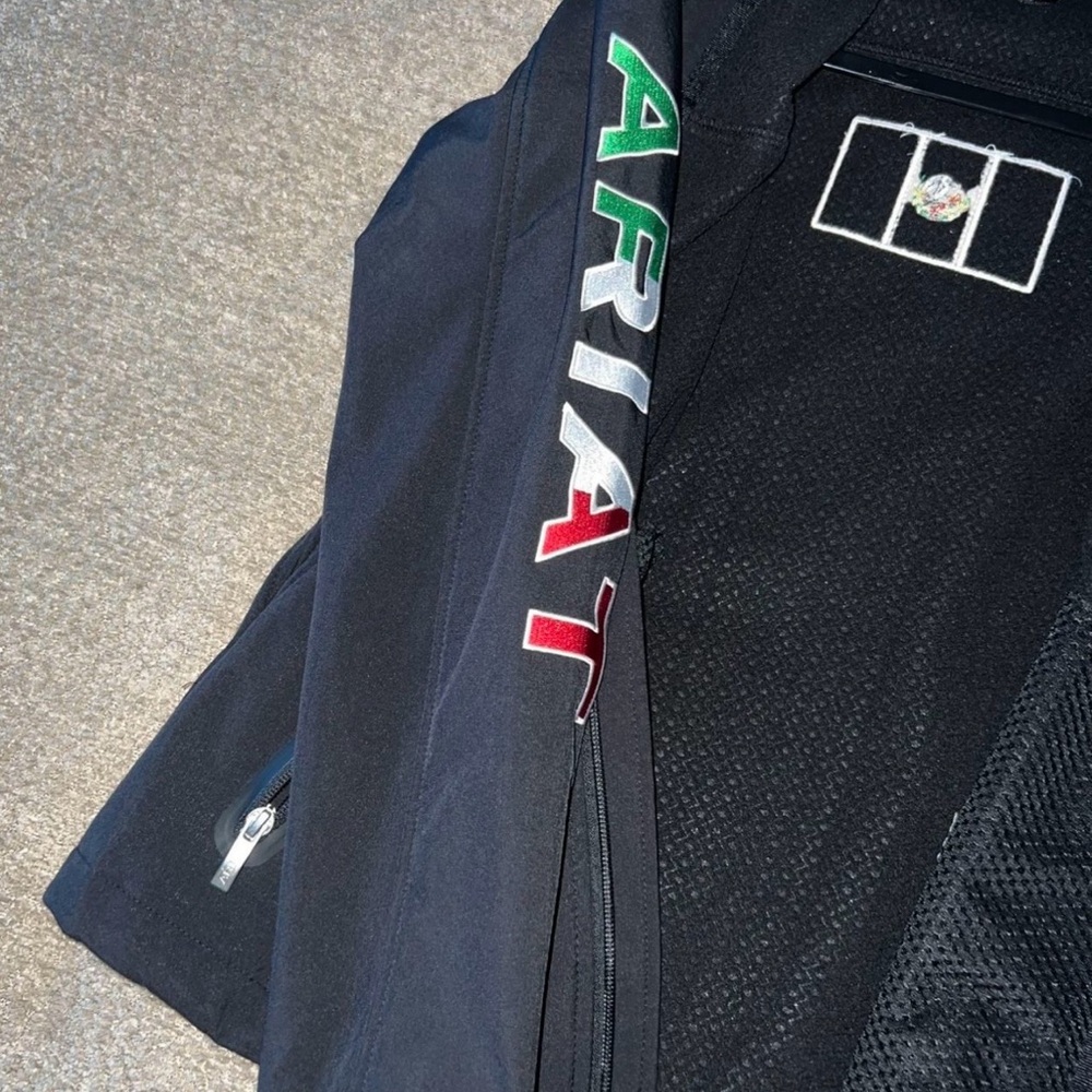 Ariat Women Black Performance Jacket with Multicolor Logo